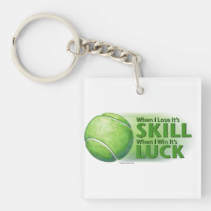 Verloren vaardigheden Win Luck Tennis Ball Sleutelhanger