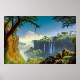 Verloren vallei in het oerwoud poster