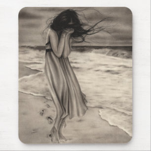 Verloren voetstappen Mousepad Muismat