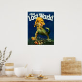Verloren Wereld Dinosaurus Poster (Keuken)