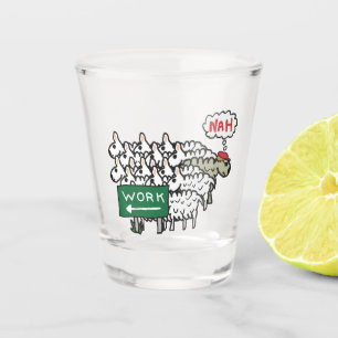 Verloren werk shot glas