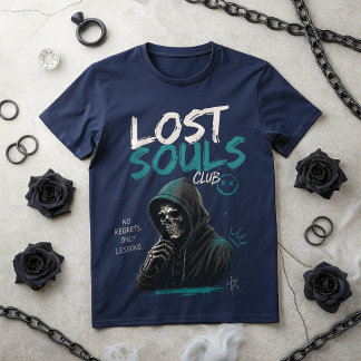 Verloren Zielen Club Schedel T-Shirt | Donkere Got