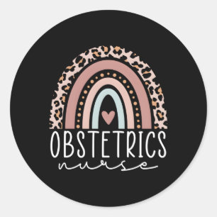 Verloskunde Zuurlijk leopard regenboogvaars Ob zus Ronde Sticker