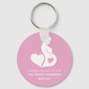 Verloskundige Beauful Doula OBGYN Roze gepersonali Sleutelhanger
