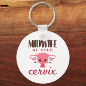 Verloskundige bij uw Cervix Midwives Midwifery Sleutelhanger (Voorkant)