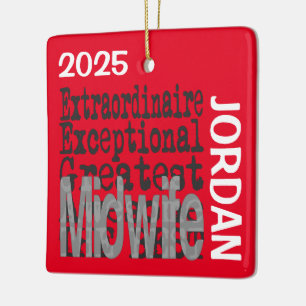 Verloskundige Buitengewoon DOUANE Keramisch Ornament