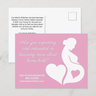 Verloskundige Doula Mooie Zwangerschap Zakelijk Ro Briefkaart