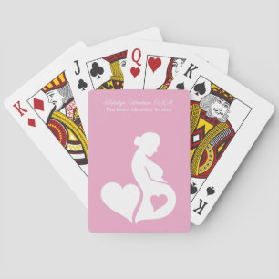 Verloskundige Doula of OBGYN Beauful Personalized  Pokerkaarten
