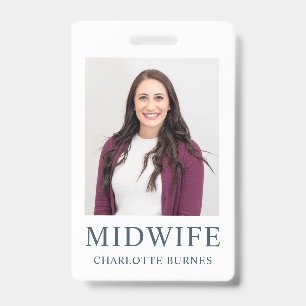Verloskundige foto badge