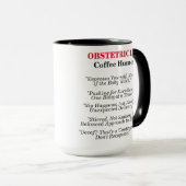 Verloskundige koffie Humor Mok (Voorkant rechts)