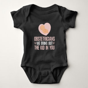 Verloskundige Obstetricia Obgyn Cute Baby Doula Romper