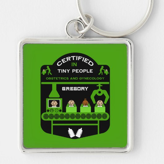 Verloskundige waardering en dank u geschenk sleutelhanger (Voorkant)