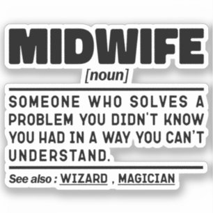 Verloskundige zelfstandig naamwoord grappige lever sticker