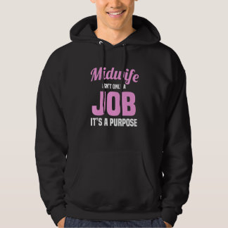 Verloskundige Zorgverlener Arbeid Kind Geboorte Ba Hoodie