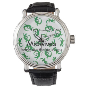 Verloskundigen en Green Lizard Twist Horloge