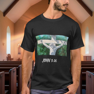 Verlosser christen  Johannes 3:16., Kerstmis- Pase T-shirt