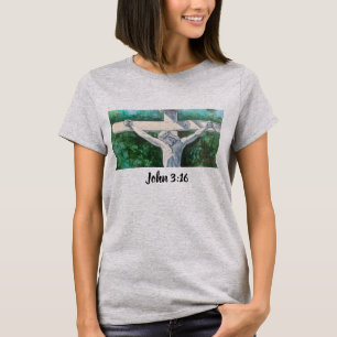 Verlosser christen John 3:16., Kerstmis- Pasen T-shirt