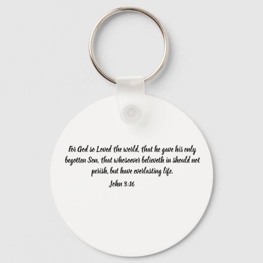 VERLOSSER Jeremia 33:3 pastoor priester geloof Chr Sleutelhanger (Achterkant)