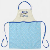 Verloven van de Oven Blue Snow-kerst Schort (Voorkant)