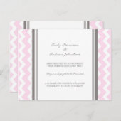 Verloving Aankondiging Briefkaart Roze grijs (Voorkant / Achterkant)