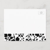 Verloving Aankondiging Briefkaarten Zwart-wit (Achterkant)