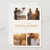 Verloving Aankondiging met Vier Foto's (Voorkant)