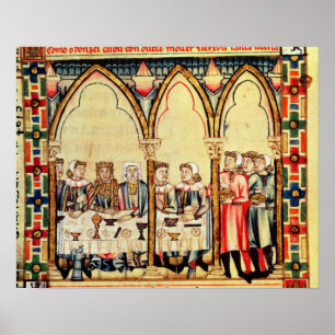 Verloving Banquet uit het manuscript Poster
