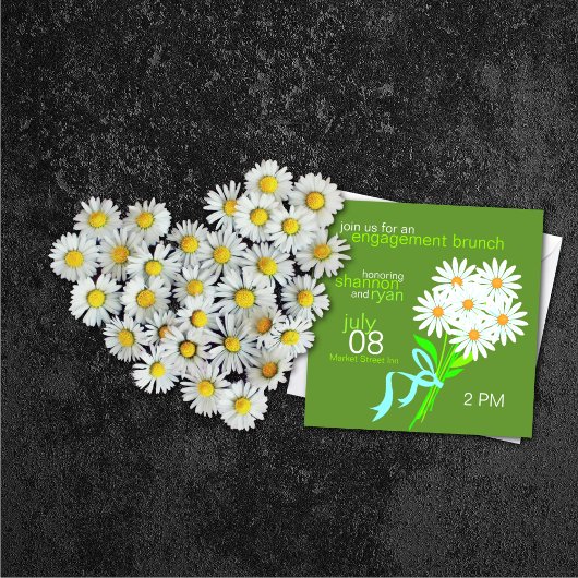 Verloving Brunch Uitnodigingen {groen}