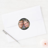 Verloving foto PERSONALISEREN Ronde Sticker (Envelop)