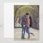 Verloving Foto's Weddenschap Kaart (Voorkant / Achterkant)