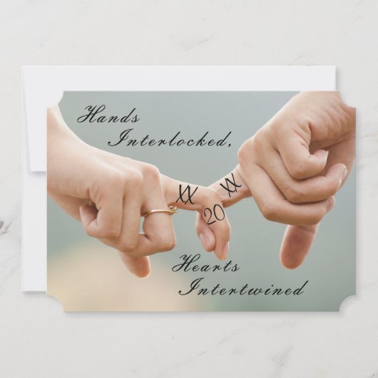 Verloving fotouitnodiging save the date (Voorkant)