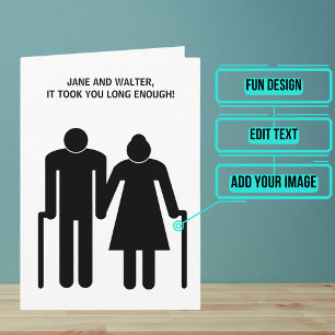 Verloving Gefeliciteerd Kaart voor Ouder paar