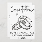 Verloving Gefeliciteerd Kaarten (Voorkant / Achterkant)