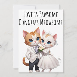 Verloving Gefeliciteerd Kaarten Cat Lovers Kaart