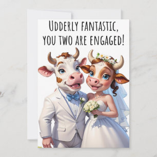 Verloving Gefeliciteerd Kaarten Funny Koe Kaart
