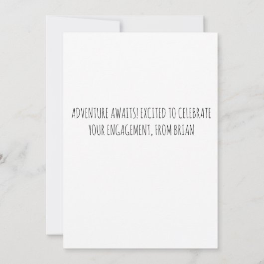 Verloving Gefeliciteerd Kaarten Funny Koe Kaart (Achterkant)