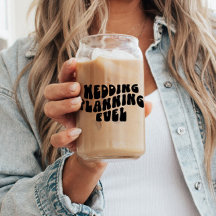 Verloving geschenken voor bruid om retro lettertyp