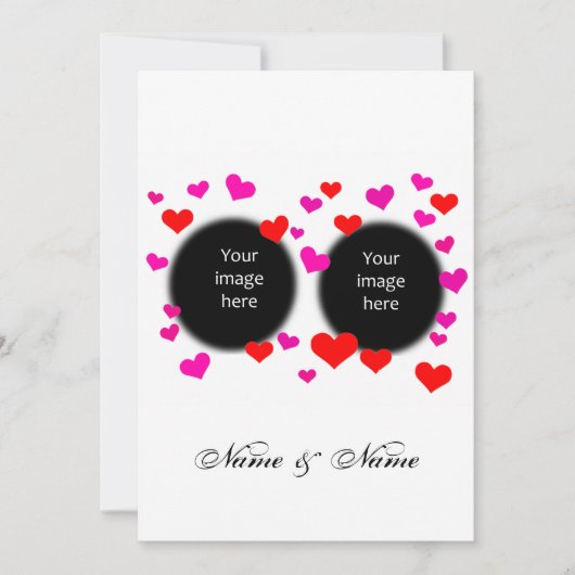 Verloving hart kaart (Voorkant)