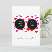 Verloving hart kaart (Staand voorkant)