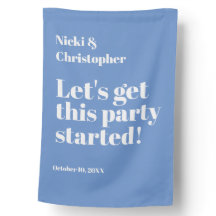 Verloving House Party Periwinkle White House Flag