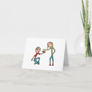Verloving huwelijksaanzoek kaart