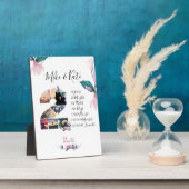 Verloving Jubileum collage Pas getrouwd Fotoplaat (Zijkant)