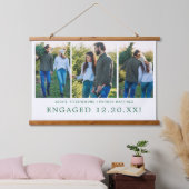 Verloving Keepomwille Cadeft 3 Foto Hangend Wandkleed (Slaapkamer)