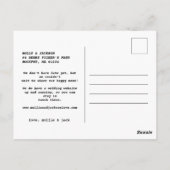 Verloving kondiging: Ja Foto Briefkaart (Achterkant)