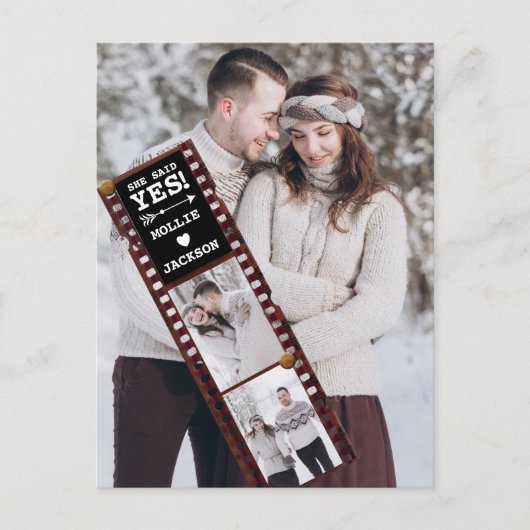 Verloving kondiging: Ja Foto Briefkaart (Voorkant)