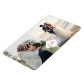 Verloving Love Script Rust Copper Weddenschap Magneet (Linkerzijde)