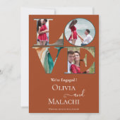 Verloving Modern Abstract Agaat Jade Aankondiging (Voorkant)