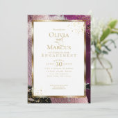 VERLOVING | Modern Bold Abstract Wine Strokes IV Kaart (Staand voorkant)