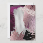 VERLOVING | Modern Bold Abstract Wine Strokes IV Kaart (Achterkant)