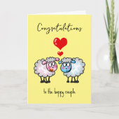 verloving paar gefeliciteerd kaart (Voorkant)